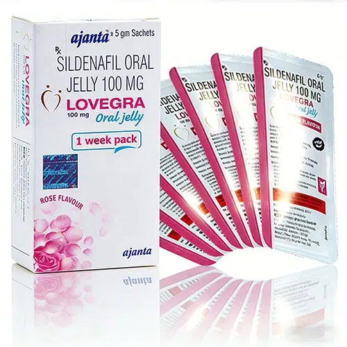 女用果凍威而鋼 Lovegra Oral Jelly100mg（7包）